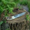 pack of 3 mini damascus pocket folding knife